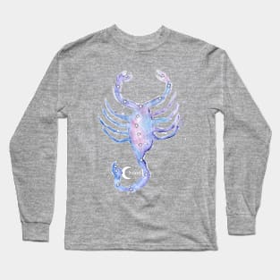 Scorpio Galaxy Watercolor Long Sleeve T-Shirt